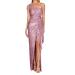 Hanxiulin ladies dress party dress V neckline party dress vintage tunic dresses long -sleeved mini dresses women Christmas dress gold xl