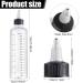 8.5oz Hair Oil Applicator Bottle - Plastic Squeeze Bottle for Hair Dye with Twist-On Tip & Clear Graduated Scale - Buy Online on GoSupps.com