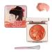 Soft embossed cheek powder blush palette embossed cheek blush matte face powder blush palette natural makeup radiant finish(Naranja)
