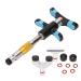 Chiropractic tools 10 gears Professional manual chiropractic tool adjustable manual vertebral body massage activator correction massage device (gold)