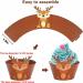 48pcs Baby Safari Jungle Animals Cupcake Toppers with Wrappers Woodland Animal Kids Birthday Cake Toppers Decor Forest Themed Cupcake Toppers for Baby Shower Birthday Gender Reveal Party Decor - Buy Online on GoSupps.com