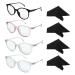 Tshaoun pop reading glasses 4 Pack Blue Light Blasses Round Anti Blue light PC Gaming glasses Modshells blue light filters glasses without starch Blaufilter glasses for women and men 4 PCs