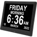 Digital Day Clock 8 Languages Large Display 110 240V Elderly Digital Clock 8.7 Inch Auto Dimming for Visually Impaired Elderly (US Plug) - Buy Online on GoSupps.com