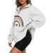 Women's Casual Autism Awareness 1/4 Zip Sweatshirt - White, Large - Buy Online on GoSupps.com