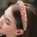 Atoden Colorful Beaded Padded Headbands for Women - Non Slip Wide Fashion Hair Hoops - Cute Girls Hair Accessories - Buy Online on GoSupps.com