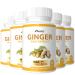 Mysurty Ginger Root Capsules | Ginger Root Extract | Ginger Supplement | Ginger Root Capsules for Men & Women - 60 Capsules (Pack of 5)