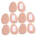 Hemoton 10 Pairs Forefoot Pad Shoe Inserts for Women Forefoot Insoles Pad Sleeve Protectors Heel Inserts for Women Half Sponge Shoe Inserts Clear Gel Cloth Men and Women Half Palm Flat Pad