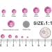6616PCS Hot Pink Hotfix Rhinestones Crystal Gems Glass with Tweezers and Picking Pen - Perfect for Tumblers, Clothes, and Shirts - Buy Online on GoSupps.com