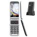 TOKVIA Big button mobile phone for the Elderly | Flip phone for Seniors with SOS Button | Large display 2.8 inches large fonts | UK charger & Charging dock T288 T288 Black