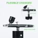 h Kit Rechargeable Handheld Mini Air Compressor h Portable Cordless h Gun for Makeup Tattoo Nail Art Face Paint Model Painting Cake Decor - Buy Online on GoSupps.com