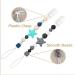 Cute Star Silicone Pacifier Clip Set for Newborn Boy and Girl - Blue&Gray - Buy Online on GoSupps.com