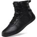 Durable Non-Slip Boxing Wrestling Shoes | High Traction Combat Sneakers - Black - Buy Online on GoSupps.com