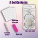 QINGGE Solid White Press on Nails - 24Pcs Medium Length Coffin Fake Nails for Women - Buy Online on GoSupps.com
