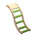 Wharick Wooden Bird Ladder,Budgie Toys,Miniature Bird Cage Accessories,Pet Climbing Toy Log Color Interactive Parrot Climbing Ladder Play Toys for Parakeets,Conures, Macaws, Lovebirds