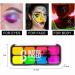 8 Colors Glow In The Dark Face & Body Paint - Neon Fluorescent Makeup for Halloween Parties & Costumes - Water Based UV Blacklight Paint - Buy Online on GoSupps.com