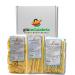 sapori mediterranei Mediterranean Flavors Test Box: Artisanal Calabrese Linguine Paccheri and Maccheroni 100% Natural 1.4 kg