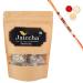 Jaiccha Ghasitaram Rakhi Gifts for Brothers Rakhi Sweets - Sugarfree Bites 200 GMS in Brown Paper Pouch with Pearl Beads Rakhi