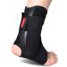 Kuangmi Ankle Brace Lace Up with Side Stabilizers and Cross Auxiliary Fixing Belt Strength Protection 1 Piece (S) Small (Pack of 1)