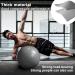 STOROMO Peanut Ball 23x12 inch Gray - Yoga & Pregnancy Exercise Ball for Core Strength Training - Includes Pump - Buy Online on GoSupps.com