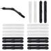 Autuuuckee 10 pairs glasses bracket silicone glasses ears non-slip glasses universal glasses brackets suitable for running sports camping (black and white)