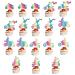 Bejotaa Colour 20Pcs Motorcycle Cupcake Toppers Scooter Cupcake Toppers Motorcycle Happy Birthday Cake Topper for Man s Birthday Party or Boy s Birthday