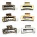 6Pack Large Hair Claw Clip for Women Thin Thick Hair 4'' Rectangle Leopard Strong Hold Jaw Clip for Girls Acrylic Nonslip Square Hair Clamps Styling Accessories