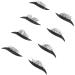 MAGICLULU 24 Pairs False Eyelash Stickers Glitter Makeup Fake Lashes Pipeline Plastic Double Eyelid Sticker 1 count (Pack of 1) Blackx6pcs - Buy Online on GoSupps.com