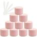 empty jars with lids cosmetic jar B0CL9K7SRC12 PC Empty 50ml Pink Plastic Cosmetic Jars with Screw Lid 50g Small Pot with Inner Linner for Cosmetic Travel Gel Lip Balm + 5X Spatula (Color : Roze S (