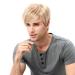 STfantasy Men's Blonde Short Straight Layered Wig - Two-tone Mixed Cosplay Wig for International Shipping - Buy Online on GoSupps.com