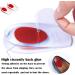 AMTAM 4 Pairs of Gel Heel Cups Shoe Inserts for Plantar Fasciitis Heel Protector Cups for Plantar Fasciitis Support Heel Spur Relief Inserts for Achilles Pain Relief Fascia Support Sore Feet-Red - Buy Online on GoSupps.com