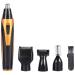 Nose Hair Trimmer 4-in-1 Multifunctional Eyebrow and Facial Hair Trimmer Waterproof Ear Nose Hair Trimmer Rechargeable Painless Hair Removal Tool for Men and Women