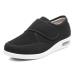 MisFun Diabetic Shoes for Women Plus Fertilizer Widening Non-Slip Mesh Breathable for Diabetic Edema Plantar Fasciitis Bunions Arthritis Swollen Feet 10 Black