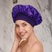 Satin Hair Towel Wrap | Luxurious Anti Frizz Satin Towel - Satin Hair Towel for Women Anti Frizz Satin Towel Protective Hair Turban Wrap for Most Hair Types Purple - Buy Online on GoSupps.com