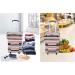 Folding Shopping Cart Grocery Utility Cart Stair Climbing Cart with Wheel Bearings - Buy Online on GoSupps.com