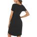 Irdcomps Women's Maternity Nursing Nightdress | Short Sleeve Labour Loungewear for Hospital | Button Down Breastfeeding Nightgown - Black XL - Buy Online on GoSupps.com