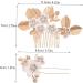 MERRYHAPY 1 Set Leaves and Flowers Hair Comb Bridal Headpiece Hair Comb Clips Hair Accessories for Women Flower Hair Clips for Women Hair Comb for Flower Headpieces for Women - Buy Online on GoSupps.com