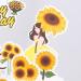 Sunflower Cake Decoration Flower Cake Toppers Picks Summer Happy Birthday Party Supplies for Birthday Cake Decorating Tools(Set of 7) - Buy Online on GoSupps.com