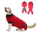 Duuclume Professional pet recreational suit body suit after the Operation Dog Onesie Cone Alternative Spay Castration Suit surgical recreational suit - for bitches (red/s) s red