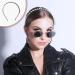 AOVNA Silver Metal Stud Rivet Spike Headband Lightweight Flexible Women Headwear Aliceband Punk Girl Easy to Wear Eye-Catching - Buy Online on GoSupps.com