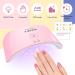 Poly Gel Nail Kit with UV Lamp - 10 Nude Pink Colors - Quick Extension Builder Gel Set for Beginners - Includes Base, Top Coat, Slip Solution, and Nail Forms - Starter Poly Gel Set - Buy Online on GoSupps.com