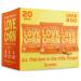 LOVE CORN Cheezy | Delicious Crunchy Corn Cheese Snack | 0.7oz x20 bags | Non-GMO, Gluten-Free, Plant Based, Low-Sugar