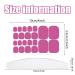 20 Sheets 440 Pcs Toenail Stickers - Stylish Nail Art Wraps for Women | Gel Nail Strips & Polish Stickers for Toes - Buy Online on GoSupps.com