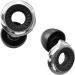 Buy Noise Cancelling Ear Plugs for Sleep & Travel - Reusable Hearing Protection for Concerts Work & Flights (Black Silver - Buy Online on GoSupps.com