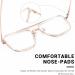 Buy Zeelool Aviator Blue Light Blocking Reading Glasses for Men & Women Nayeli ZTX898397 - Anti-Reflective Crystal 2.5x - International Shipping Available - Buy Online on GoSupps.com