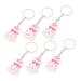 Ifundom 6st Baby key pendant baby arty baby birthday souvenir gift for baby birthday party beautiful clothing wrench trailer handbag newborn plastic