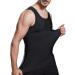 Lgtfy Men's Slimming Body Shaper Vest - Compression Tank Top for Chest and Abdomen, Large Black - Buy Online on GoSupps.com