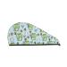 Hair Towel Wrap Hair Drying Towel with Button Towel Turban Head Towel to Dry Hair Quickly (Cute Floral Frog)