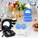 Buy Portable Contact Lens Container Set - Silicone Lens Inserter & Remover Travel & Home Use - 2 Pieces (Black & Blue) - Buy Online on GoSupps.com