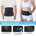 Newgo Back Bandage Support Belt for Men & Women | 4 Strut Lumbar Stabilizer | Relieve Back Pain & Prevent Injuries - Black - Buy Online on GoSupps.com