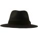 Unisex Summer Panama Fedora Hat - Adjustable Wide Brim in Black - Buy Online on GoSupps.com